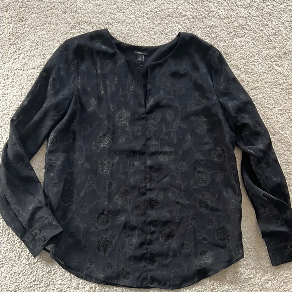 Ann Taylor Factory Black Blouse
